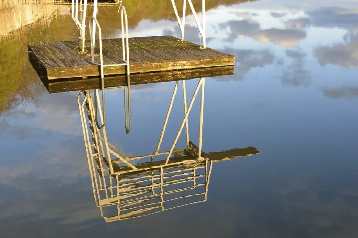 Framed Print : Diving Platform Print: Reflection of a Jump Tower