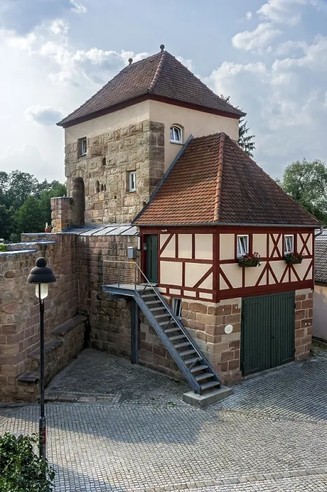 Framed Print : Döderleinsturm Defence Tower Print, Hilpoltstein, Germany Framed Print : Döderleinsturm Defence Tower Print, Hilpoltstein, Germany