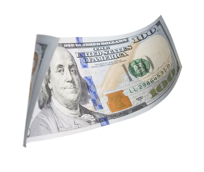 Framed Print : One Hundred Dollar Bill Print Falling on Empty Background Framed Print : One Hundred Dollar Bill Print Falling on Empty Background