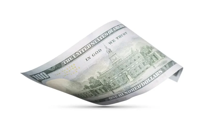 Framed Print : One Hundred Dollar Bill Print with Drop Shadow Framed Print : One Hundred Dollar Bill Print with Drop Shadow
