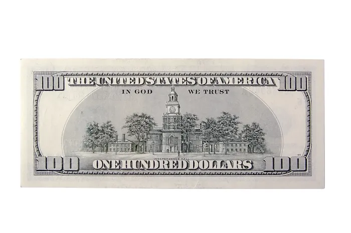Framed Print : The Back of a One Hundred Dollar Bill Print