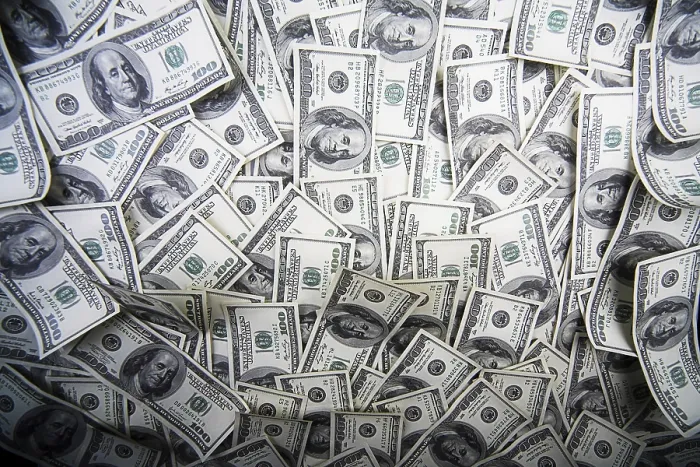 Framed Print : One Hundred Dollars Pile Print Framed Print : One Hundred Dollars Pile Print