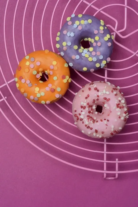 Framed Print : Donuts on Wire Rack Print Framed Print : Donuts on Wire Rack Print