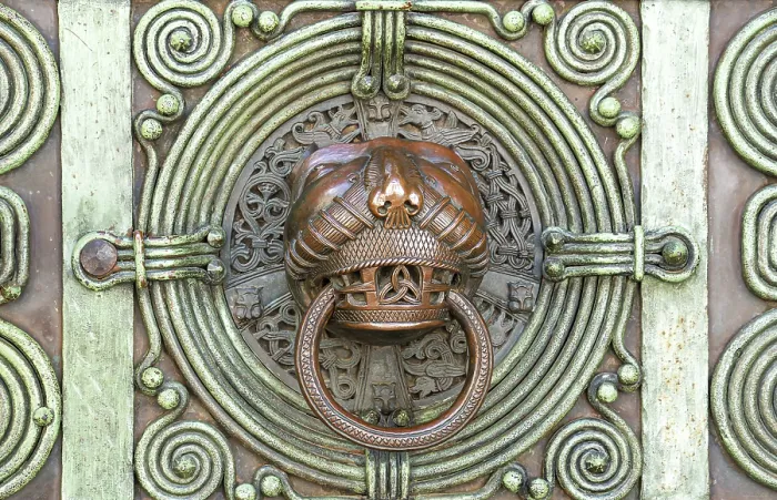Framed Print : Door Knocker, Head and Ring Print Framed Print : Door Knocker, Head and Ring Print
