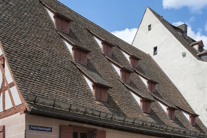 Framed Print : Dormer windows on the former barn Print, Nuremberg, Germany Framed Print : Dormer windows on the former barn Print, Nuremberg, Germany