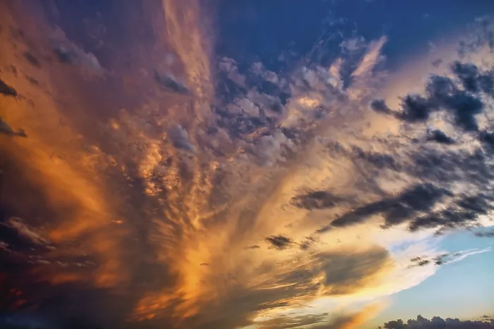Framed Print : Cirrocumulus Cloudscape Print at Sunset Framed Print : Cirrocumulus Cloudscape Print at Sunset