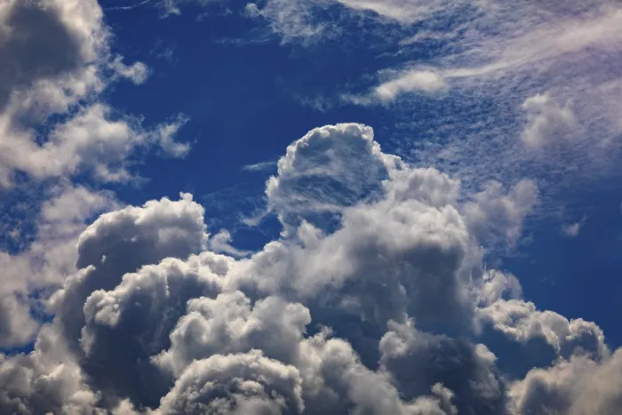 Framed Print : Austrian Cumulus Clouds Print