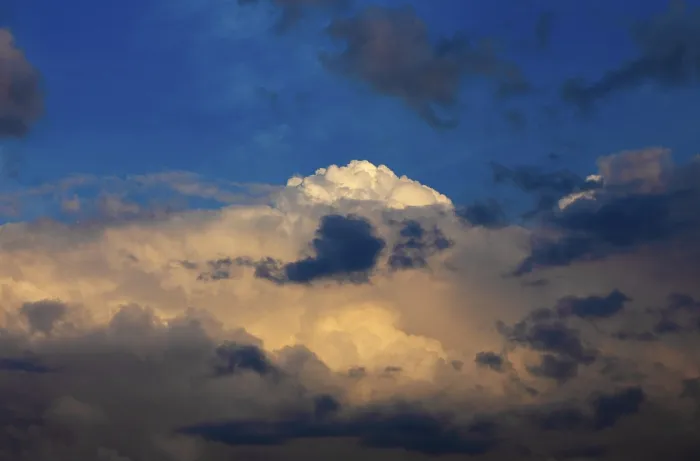 Framed Print : Dramatic Cloudscape Print, Cumulus at Dusk Framed Print : Dramatic Cloudscape Print, Cumulus at Dusk