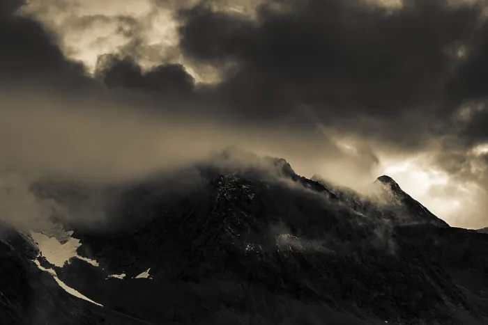 Framed Print : Dramatic Cloudy Sky Print, Otztal Alps, Solden, Austria Framed Print : Dramatic Cloudy Sky Print, Otztal Alps, Solden, Austria
