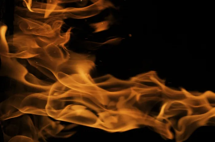Framed Print : Dramatic Flames Print Against Dark Background Framed Print : Dramatic Flames Print Against Dark Background