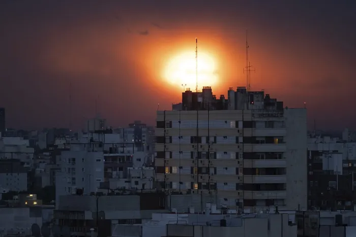 Framed Print : Dramatic Sunset over Buenos Aires Print