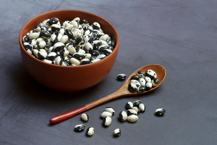 Framed Print : Dried Beans in Shell with Spoon Print, Yin Yang Beans Framed Print : Dried Beans in Shell with Spoon Print, Yin Yang Beans