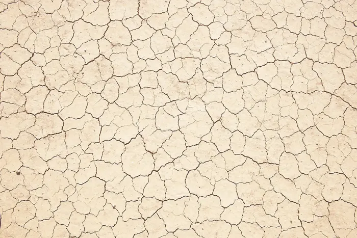 Framed Print : Dried, Broken Soil Print