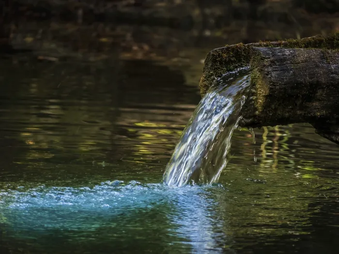 Framed Print : Pure Water Print, Spring to Lake
