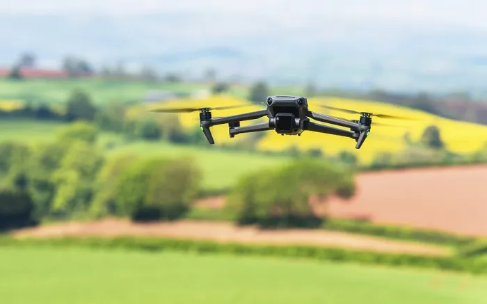 Framed Print : Devon Landscape Print: Drone Over Fields and Farms Framed Print : Devon Landscape Print: Drone Over Fields and Farms
