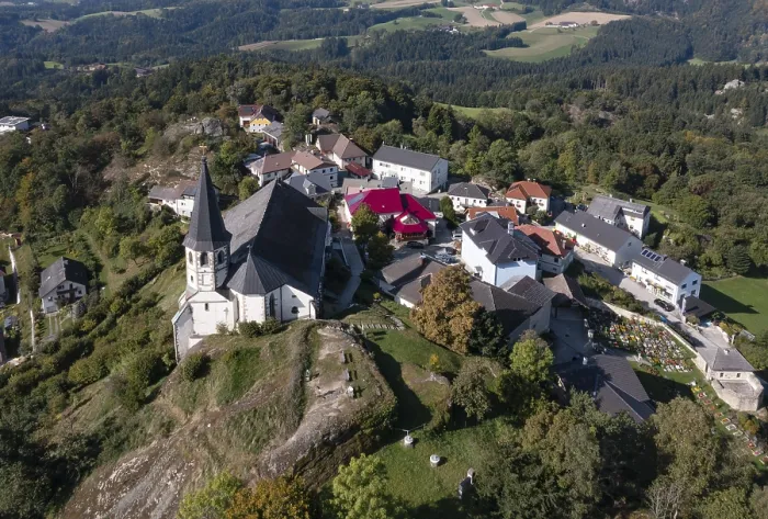 Framed Print : Drone Print of Sankt Thomas am Blasenstein, Upper Austria Framed Print : Drone Print of Sankt Thomas am Blasenstein, Upper Austria