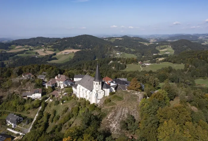 Framed Print : Drone Print of Sankt Thomas am Blasenstein, Upper Austria Framed Print : Drone Print of Sankt Thomas am Blasenstein, Upper Austria