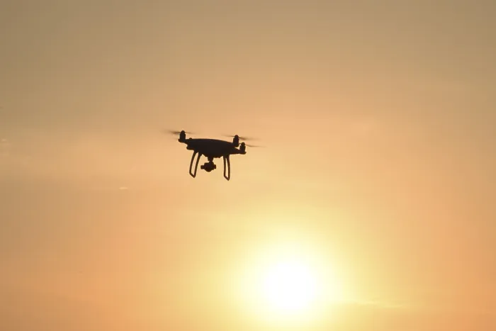 Framed Print : Drone Silhouette Print: Sunset Sky Framed Print : Drone Silhouette Print: Sunset Sky