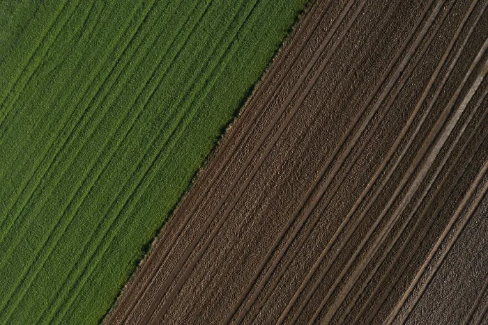 Framed Print : Drone view of Innviertel fields, Upper Austria print Framed Print : Drone view of Innviertel fields, Upper Austria print