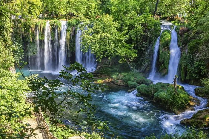 Framed Print : Duden Waterfalls in Spring Print, Turkey Framed Print : Duden Waterfalls in Spring Print, Turkey