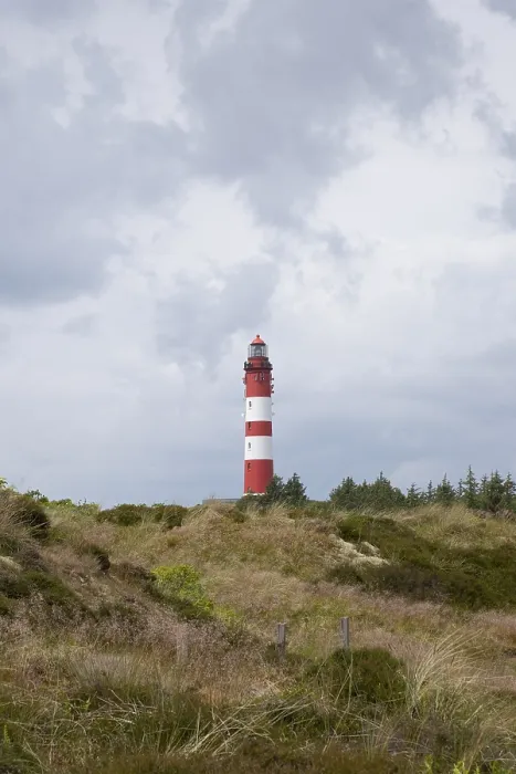 Framed Print : Dune Landscape with Lighthouse Print, Amrum Island, Germany Framed Print : Dune Landscape with Lighthouse Print, Amrum Island, Germany