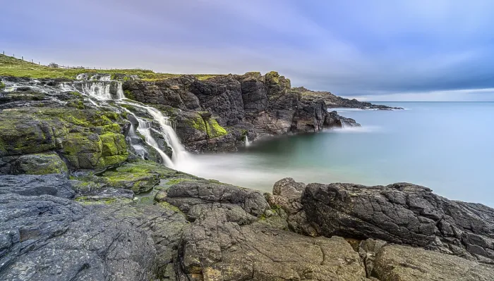 Framed Print : Dunseverick Falls Print, Antrim Coast, Northern Ireland Framed Print : Dunseverick Falls Print, Antrim Coast, Northern Ireland