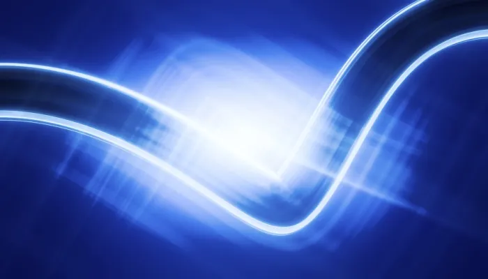 Framed Print : Glowing Blue Waves Abstract Print Framed Print : Glowing Blue Waves Abstract Print