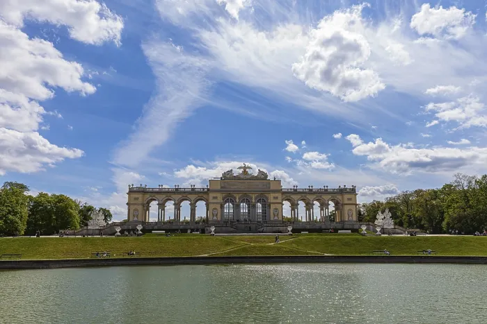 Framed Print : Early Classicist Gloriette Print, Vienna, Austria Framed Print : Early Classicist Gloriette Print, Vienna, Austria