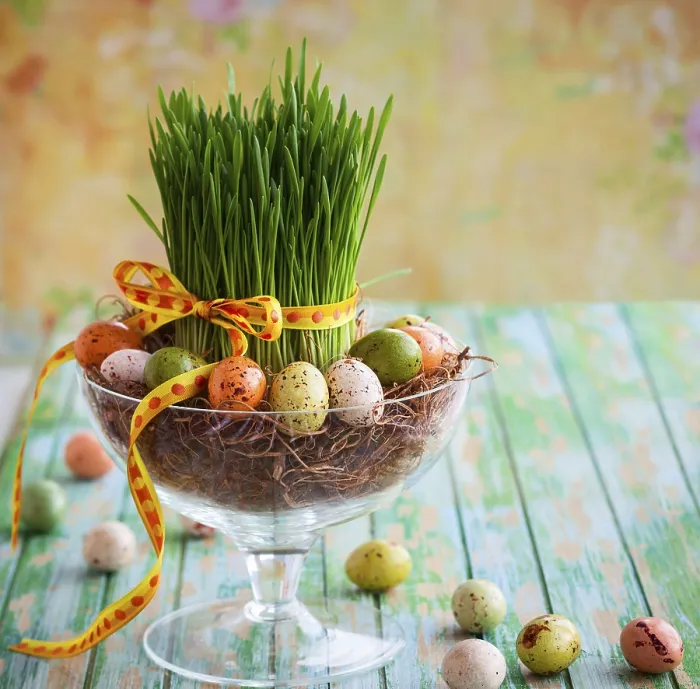 Framed Print : Easter Composition with Fresh Green Grass and Chocolate Eggs Print Framed Print : Easter Composition with Fresh Green Grass and Chocolate Eggs Print