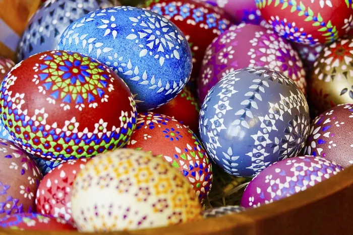 Framed Print : Sorbian Easter Traditions Print, Saxony, Germany Framed Print : Sorbian Easter Traditions Print, Saxony, Germany