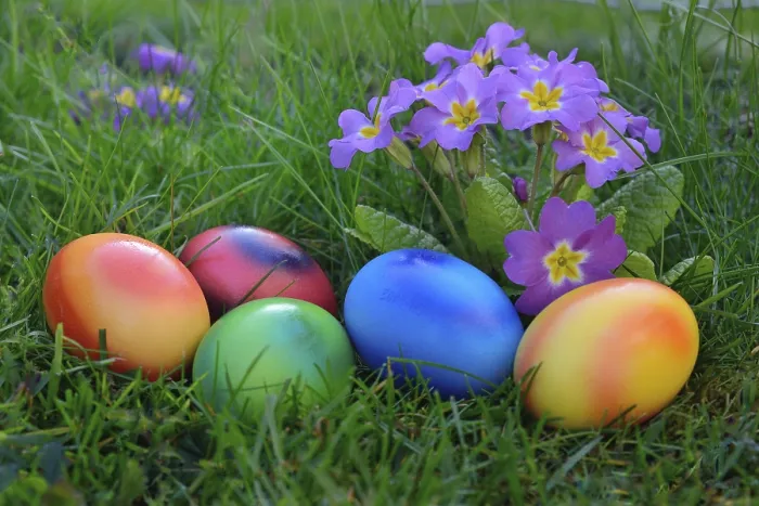 Framed Print : Easter Eggs in German Meadow Print Framed Print : Easter Eggs in German Meadow Print
