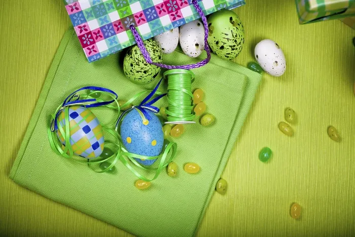 Framed Print : Easter Eggs and Sweets Print Framed Print : Easter Eggs and Sweets Print