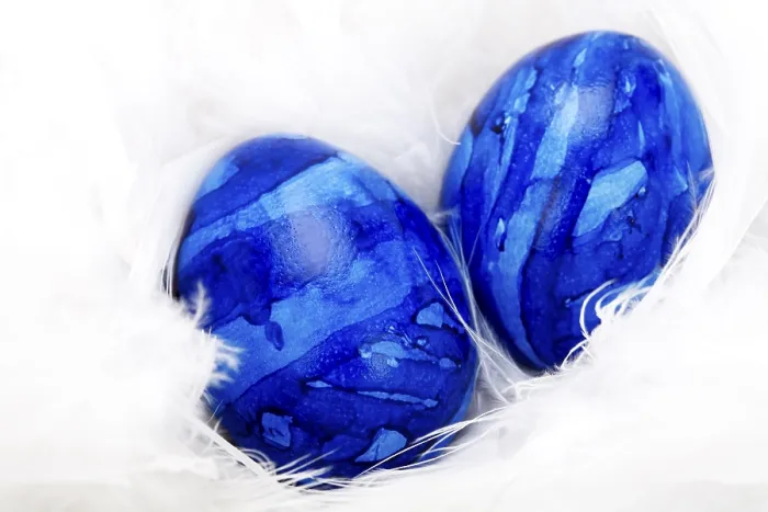 Framed Print : Easter Eggs on White Feathers Print Framed Print : Easter Eggs on White Feathers Print