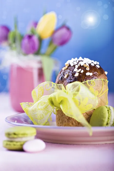 Framed Print : The Easter Installation with Easter Bread Print Framed Print : The Easter Installation with Easter Bread Print