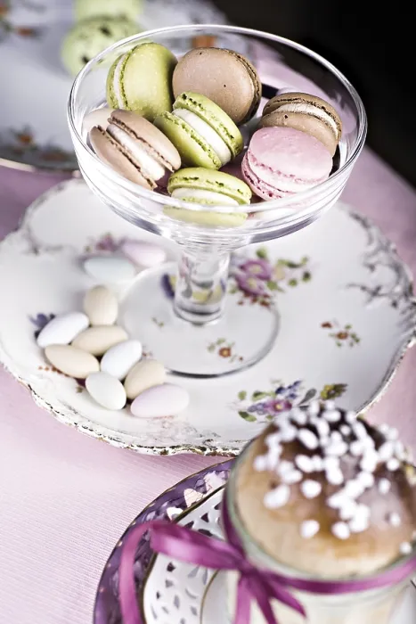 Framed Print : The Easter Installation with Macarons Print