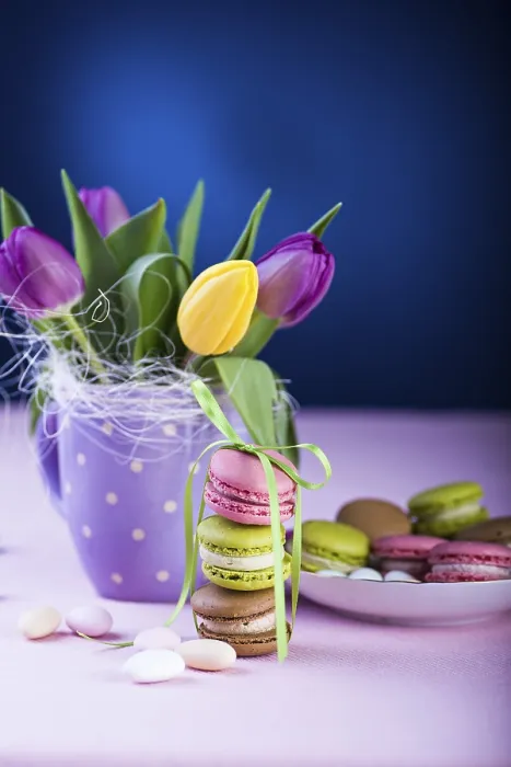 Framed Print : The Easter Installation with Macarons Print Framed Print : The Easter Installation with Macarons Print