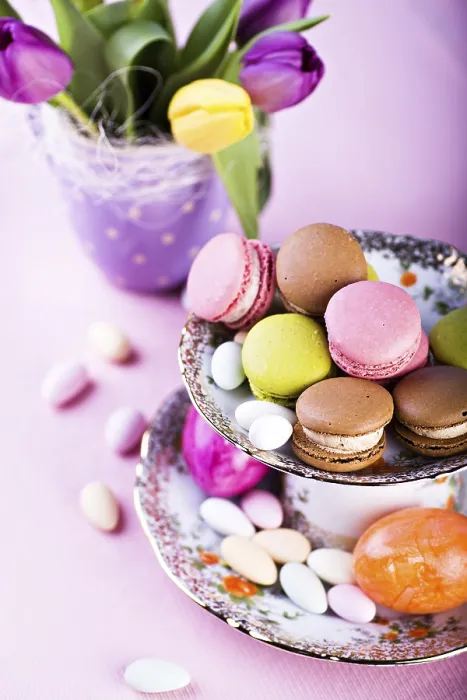 Framed Print : The Easter Installation with Macarons Print Framed Print : The Easter Installation with Macarons Print
