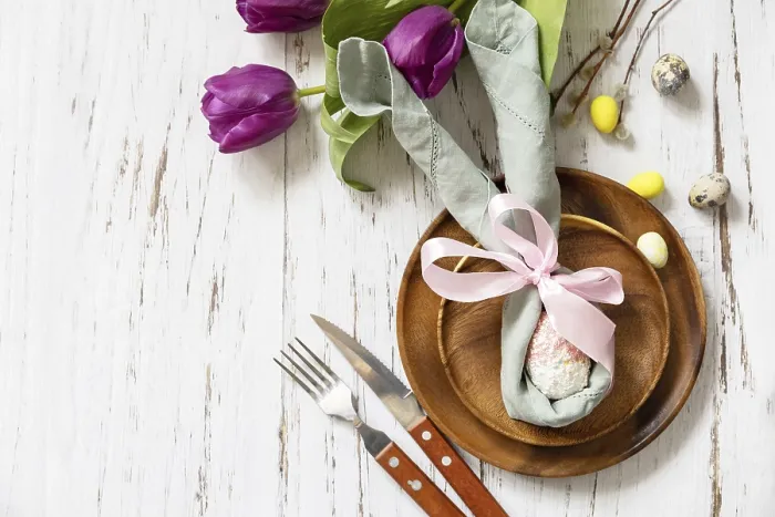 Framed Print : Easter Table Setting Print Framed Print : Easter Table Setting Print