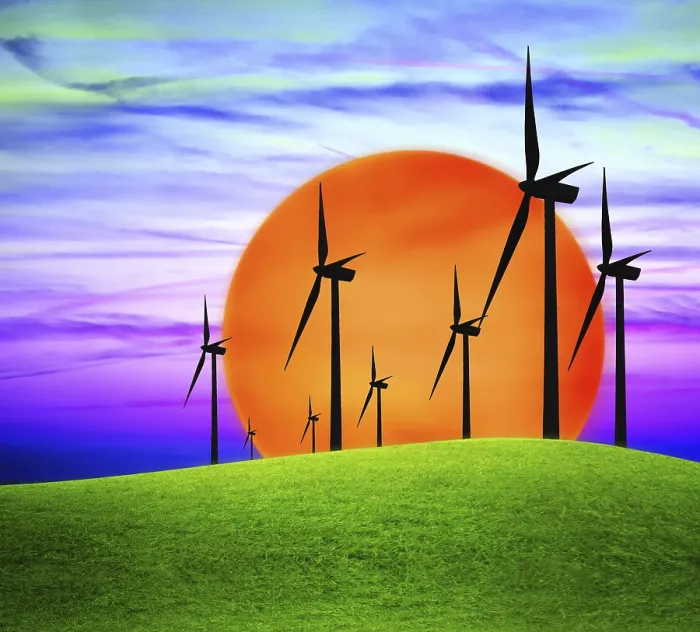 Framed Print : Eco Power Concept Print