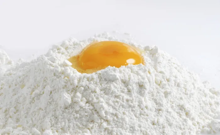 Framed Print : Egg in Flour Print Framed Print : Egg in Flour Print