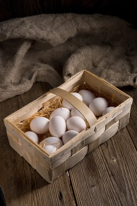 Framed Print : Eggs in the Basket Print Framed Print : Eggs in the Basket Print