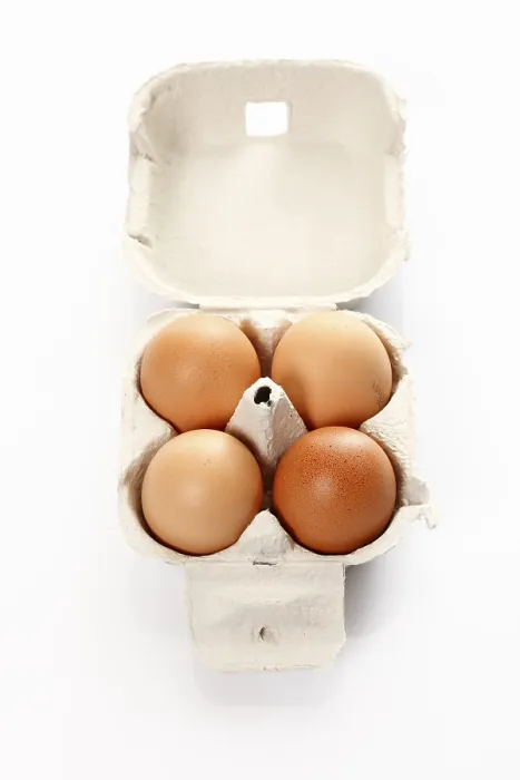 Framed Print : Four Eggs in a Cardboard Box Print Framed Print : Four Eggs in a Cardboard Box Print
