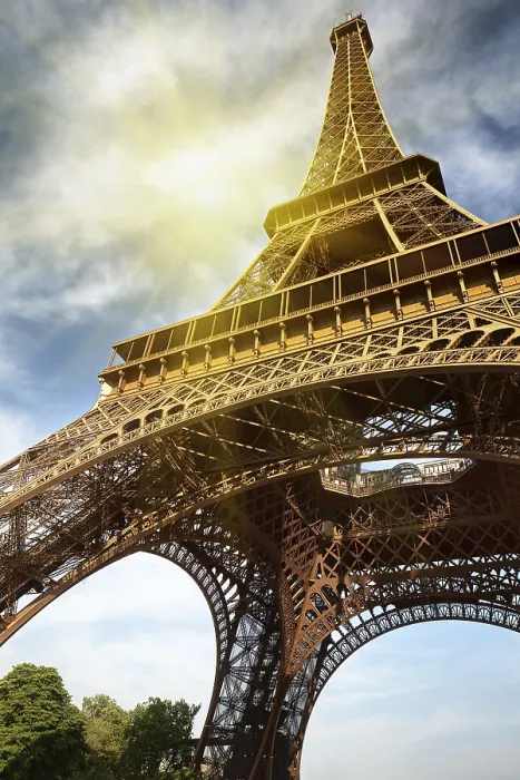 Framed Print : Eiffel Tower Print - Parisian Landmark