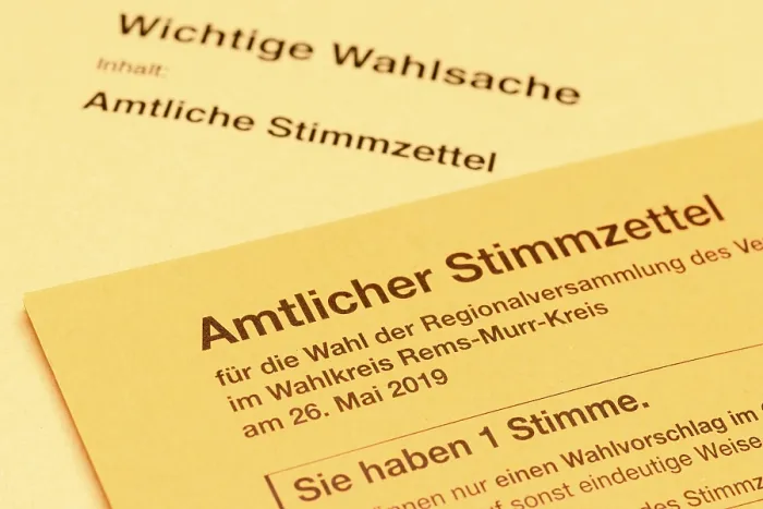 Framed Print : Local Election Documents Print, Germany Framed Print : Local Election Documents Print, Germany