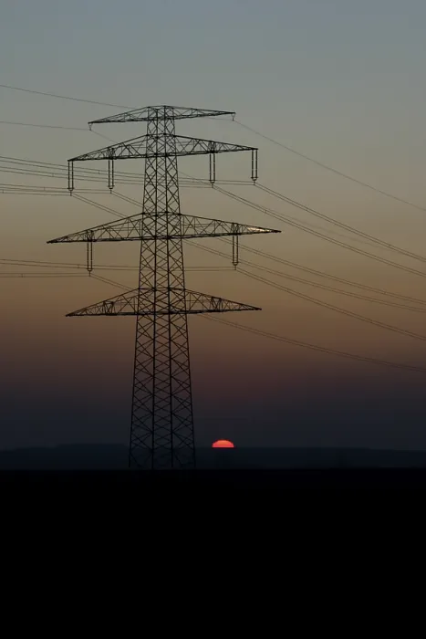 Framed Print : Electric Utility by Sunset Print Framed Print : Electric Utility by Sunset Print