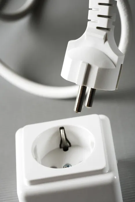 Framed Print : Electrical Plug and Outlet Print Framed Print : Electrical Plug and Outlet Print