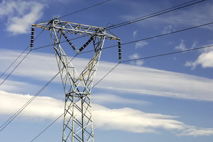 Framed Print : Electricity Pylon Print, Industrial Landscape