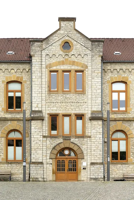 Framed Print : Former Elementary School Print, Oerlinghausen, Germany 1887 Framed Print : Former Elementary School Print, Oerlinghausen, Germany 1887