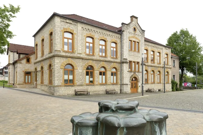 Framed Print : Print of Former Elementary School in Oerlinghausen, Germany Framed Print : Print of Former Elementary School in Oerlinghausen, Germany