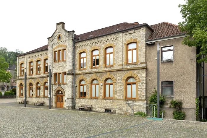Framed Print : Former Elementary School Print, Oerlinghausen, Germany 1887-1949 Framed Print : Former Elementary School Print, Oerlinghausen, Germany 1887-1949